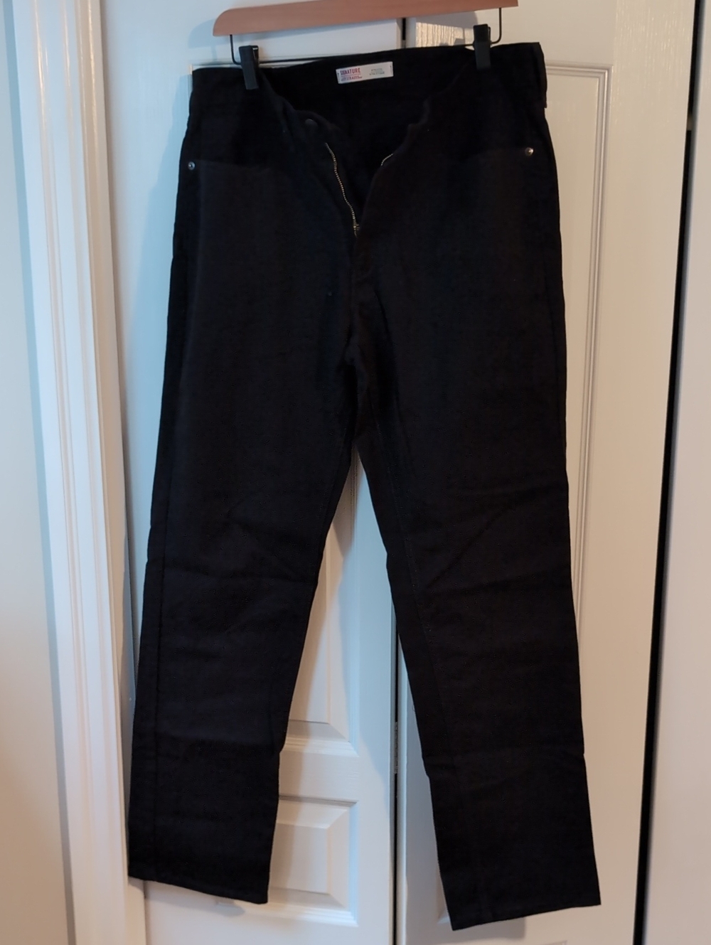 Levi Strauss Signature Athletic Fit Black Jeans 34x34 - Picture 1 of 5